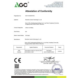 Shenzhen Uneme Technology Co.,Ltd Certifications