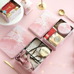 Ultraportable Wedding Printed Tin Boxes Multipurpose Rustproof