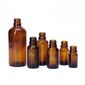 15ml 30ml Amber Essential Oil Dropper Brown Glass Bottles With Measurement