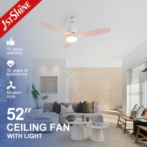 52'' Plastic LED Ceiling Fan With DC Motor And Dimming Lights