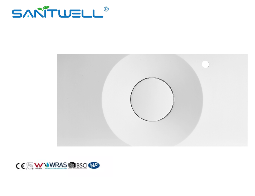 SW6059-1000 New Design High Quality Round Botton Artificial Stone Basins Inside Round Washing Hand Basins