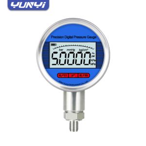 Stainless Steel Digital Pressure Gauge with Rechargeable Battery and Pressure