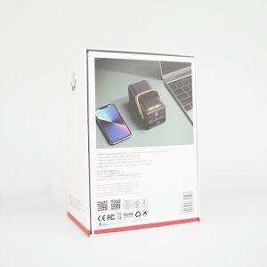 Custom Rigid Cardboard Lid and Base Gift Box for Wireless Power Bank Product Box