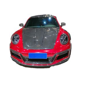Auto Parts for Porsche 911 992 Body Kit 911 992 Turbo  Upgraded Techart Style Front and Rear Bumper Cover Body Kit