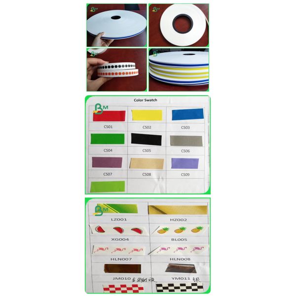 Colorful Straw Paper Width 15mm Colorful Straw Paper With 0.8mm Printed 60g FDA & EU Approved