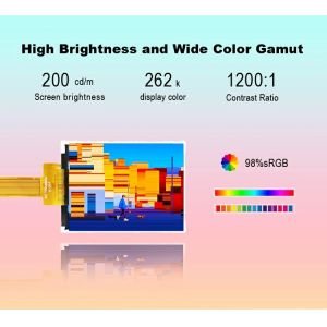 Polcd 2.8 inch TFT 240*320 Small Color Screen JD9853 Drive IC Spi interface IPS