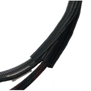 Self - Rolling Open Braided Vertical Tube Diameter 12mm Wire Harness Longitudina