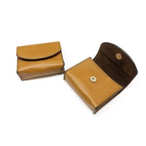 Vintage PU Foldable eyeglass case bag portable coin case