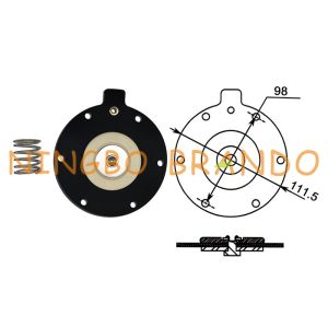 DMF-Z-40S DMF-ZM-40S DMF-Y-40S 1.5'' Inch Diaphragm Repair Kit