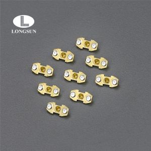 Cheap Custom Metal Stamping Parts / Electrical Parts With Silver Contact Points for sale