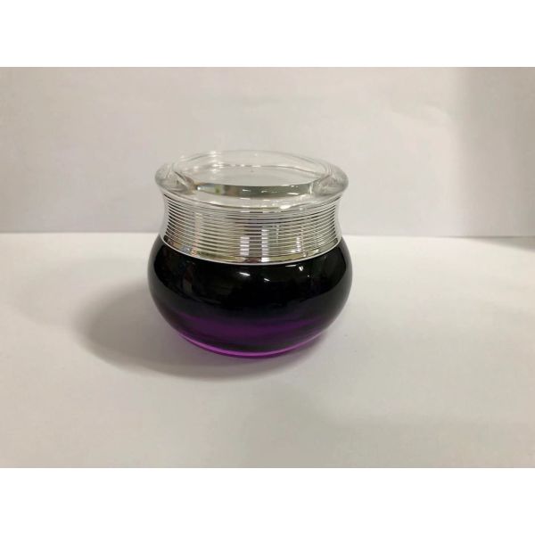 Round Glass Cream Jars Cosmetic Packaging Cream Bottles Various Color And