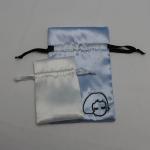 Colorful Satin Drawstring Bag Ribbon String For Soap Gift Custom Made