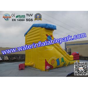 Yellow Super Fun Hire Inflatable Slide With family theme parks