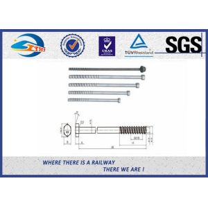 Railroad Fastener Button Head Oval Neck Track Bolt with nuts and washers