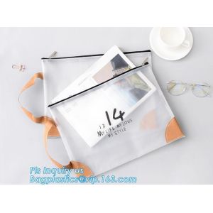 Clear vinyl Drawstring Bag, plastic custom printed pencil case, silicone DIY