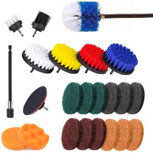 23 Piece Drill Brush Attachment Kit Power Scrubber Drill Brushes for Cleaning