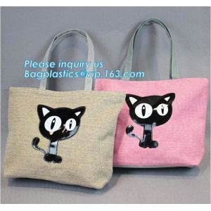 China Customized printed logo laminated shopping tote jute bags with handle,Fashion and environmental custom jute shopping bag on sale