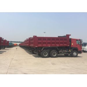 LHD 6X4 SINOTRUK HOWO Dump Truck With MINI Player 30 - 40 Ton WD615.47 Engine