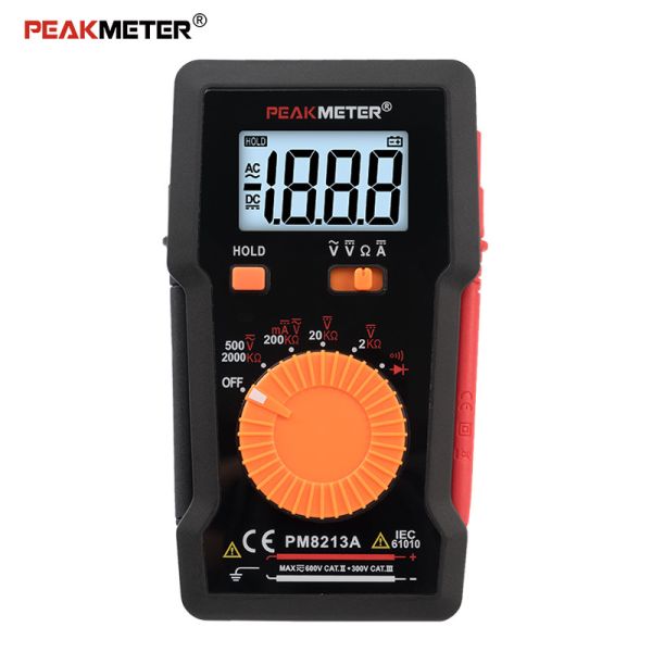 Multifunctional Digital Volt Ohm Meter , Manual Range Digital Multi Meter 2000