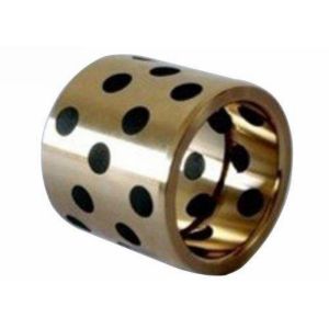 Cast Bronze Bearings Strengthening Copper based With Solid Lubricant Plugs