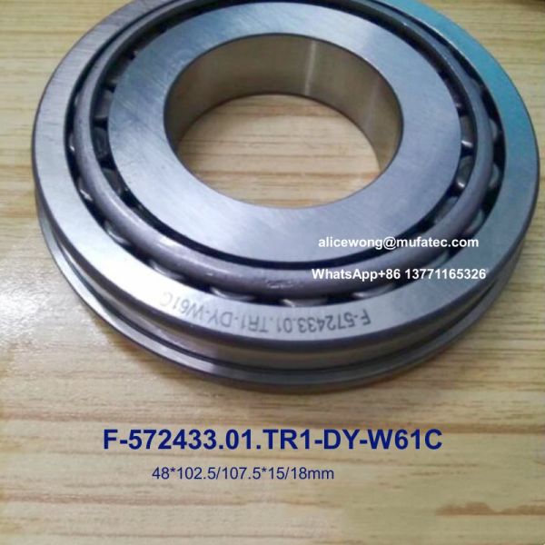 F-572433.01.TR1-DY-W61C 48x102.5/107.5x15/18mm Automotive Transmission Bearings Taper Roller Bearing