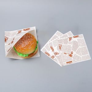 Custom Printed Self Seal Greaseproof Food Paper Bags