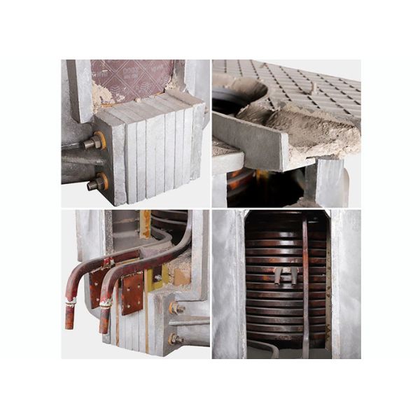 1650C Steel Induction Furnace , High Efficiency Electric Induction Furnace