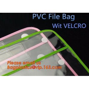 PVC Mesh File Packing Bag Plastic Mesh Zip Top File Pencil Bag PVC Packing Paper