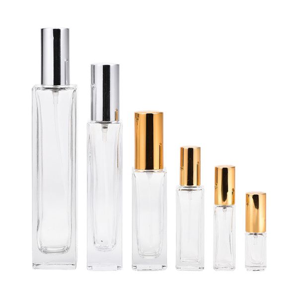 Quality Small 15ml Refillable Glass Perfume Bottle With Aluminum Atomizer wholesale