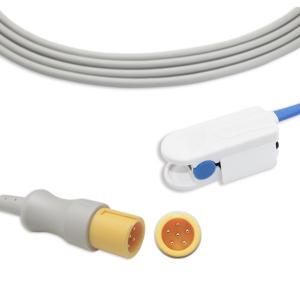 Cheap Digital 6 Pin 3m Reusable Spo2 Sensor Compatible For Contec for sale