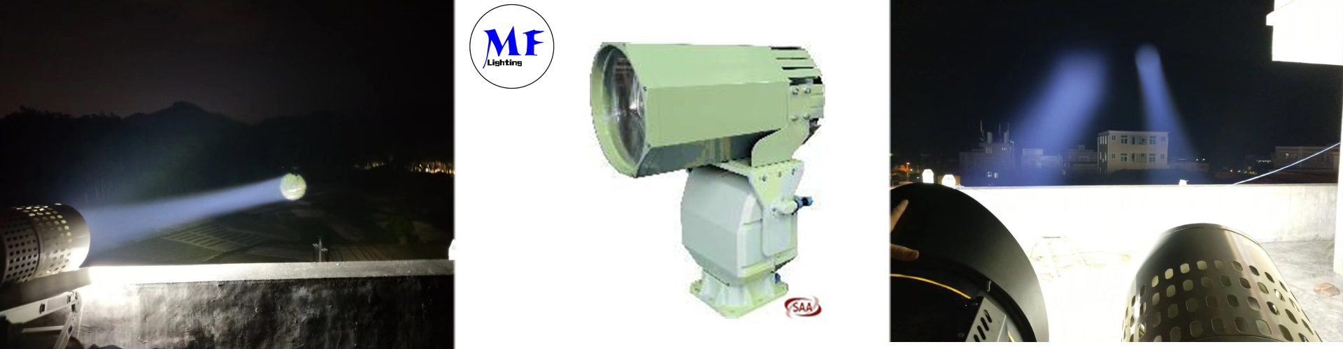 316L Stainless Steel LED Search Light with 160W IP66 Protection for Harsh Marine Environments