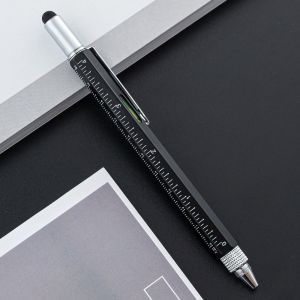 Multifunctional Metal Creative Ballpoint Pen Ruler Screwdriver Touch Screen