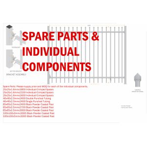2400mm width Crimped spear metal garrison fence supplier