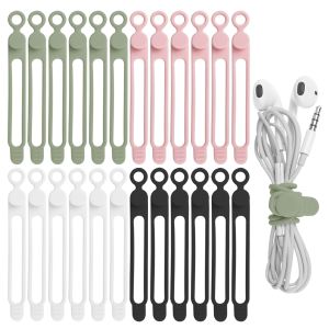 Silicone Cable Management Organizer Multipurpose Elastic Cord Organizer For
