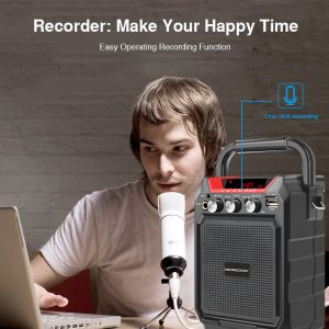 Remote Control Portable Wireless Bluetooth Speaker with UHF Wireless Megaphone