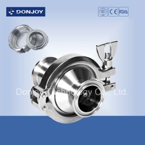 Clamp check valve with middle clamp 0.5 inch SMS RJT ISO IDF thread connection