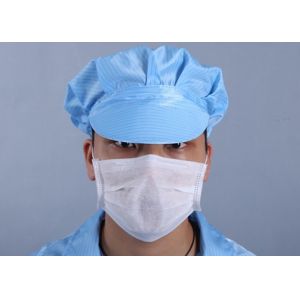 Dust Free ESD Protective Caps Anti Static Cap 97% Polyester 3% Conductive Fiber