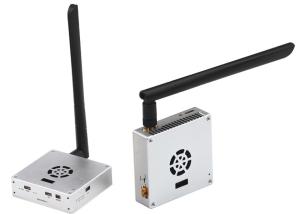 Cheap Sensitivity -100dbm&amp;4Mhz/1.5 Watts Wireless Video Link Double TTL Port Point - Point For Military UAV for sale