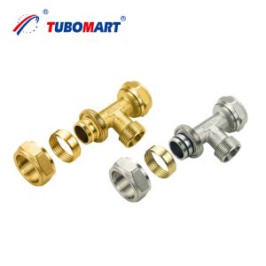 Cheap Pex Al Pex Connection With CW602N Material Pex Compression Fittings For Gas System for sale
