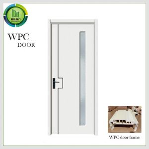 Waterproof External WPC Glass Door Anti Formaldehyde Bathroom Use