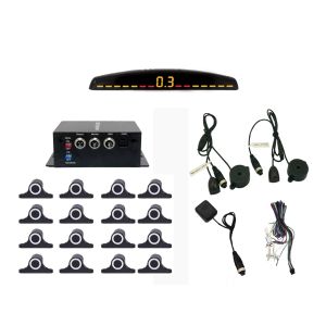 LCD Display 12 Sensors Reverse Backup Assistance Radar Monitor Parking System