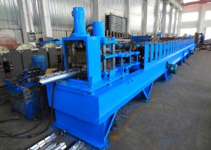 Cheap PLC Controlled Custom Roll Forming Machine For Mesh Fence Dovetail / Peach Shape Posts for sale