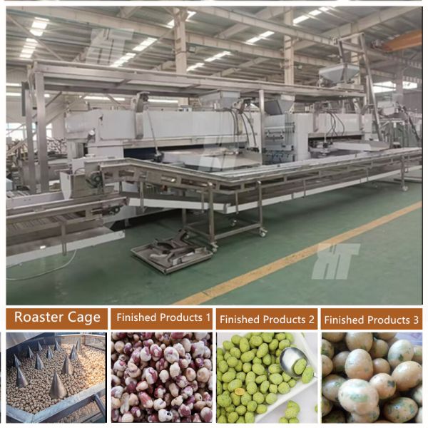 Quality Flat Dry Nuts Roasting Machine wholesale