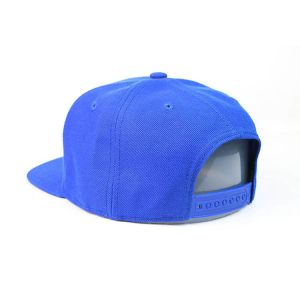 hot sale blue custom printing letters High Crown snapback hats for small MOQ