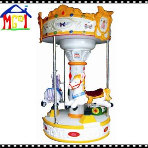3 seats merry-go-round carousel for kids amusement theme park