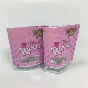 Rotogravure Printed Reusable k Bags Glossy Mylar Foil k Runtz Cookies Packing