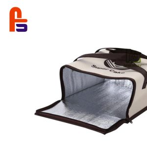 Temp Insulated Cooler Bags Customized Size Easy To Carry Out Fabric Shopping Bag