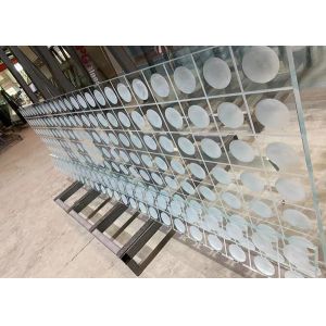 3D Sentryglas Glass Laminate CNC Carved Satin Glass Laminates