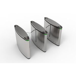 Fast Speed Lane 50kg Automatic Flap Barrier RoHs Airport Access Control