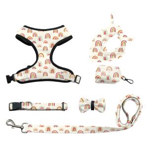 Personalized Custom Dog Cat Harness Sets Adjustable No Pull Luxury Designer